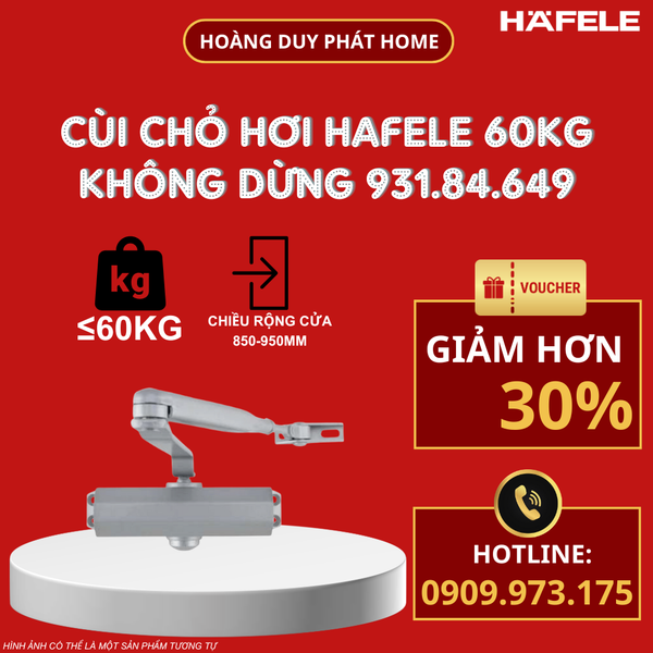Cùi chỏ hơi Hafele không dừng 60kg 931.84.649