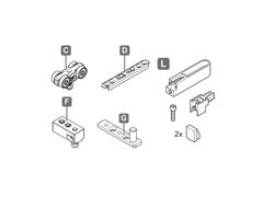 Phụ Kiện Cửa Trượt Xếp SLIDO D-FOLD21 50B Hafele 940.42.510
