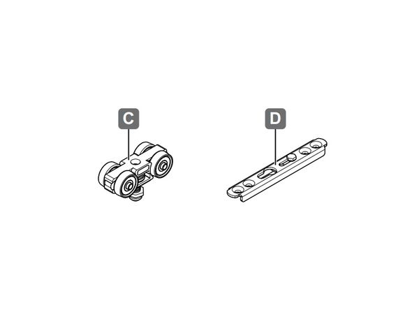 Bộ mở rộng SLIDO D-FOLD21 50B Hafele 940.42.511