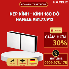 Kẹp Kính - Kính 180 độ Chrome bóng Hafele 981.77.912