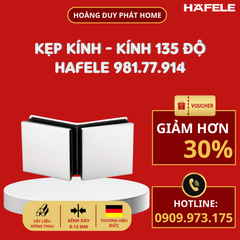 Kẹp kính - kính 135 độ màu Chrome bóng Hafele 981.77.914