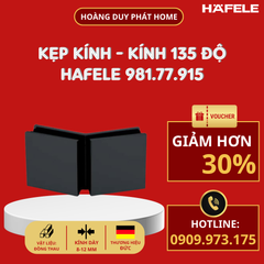 Kẹp kính - kính 135 độ màu đen Hafele 981.77.915