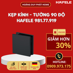 Kẹp Tường - Kính 90 độ màu đen Hafele 981.77.919