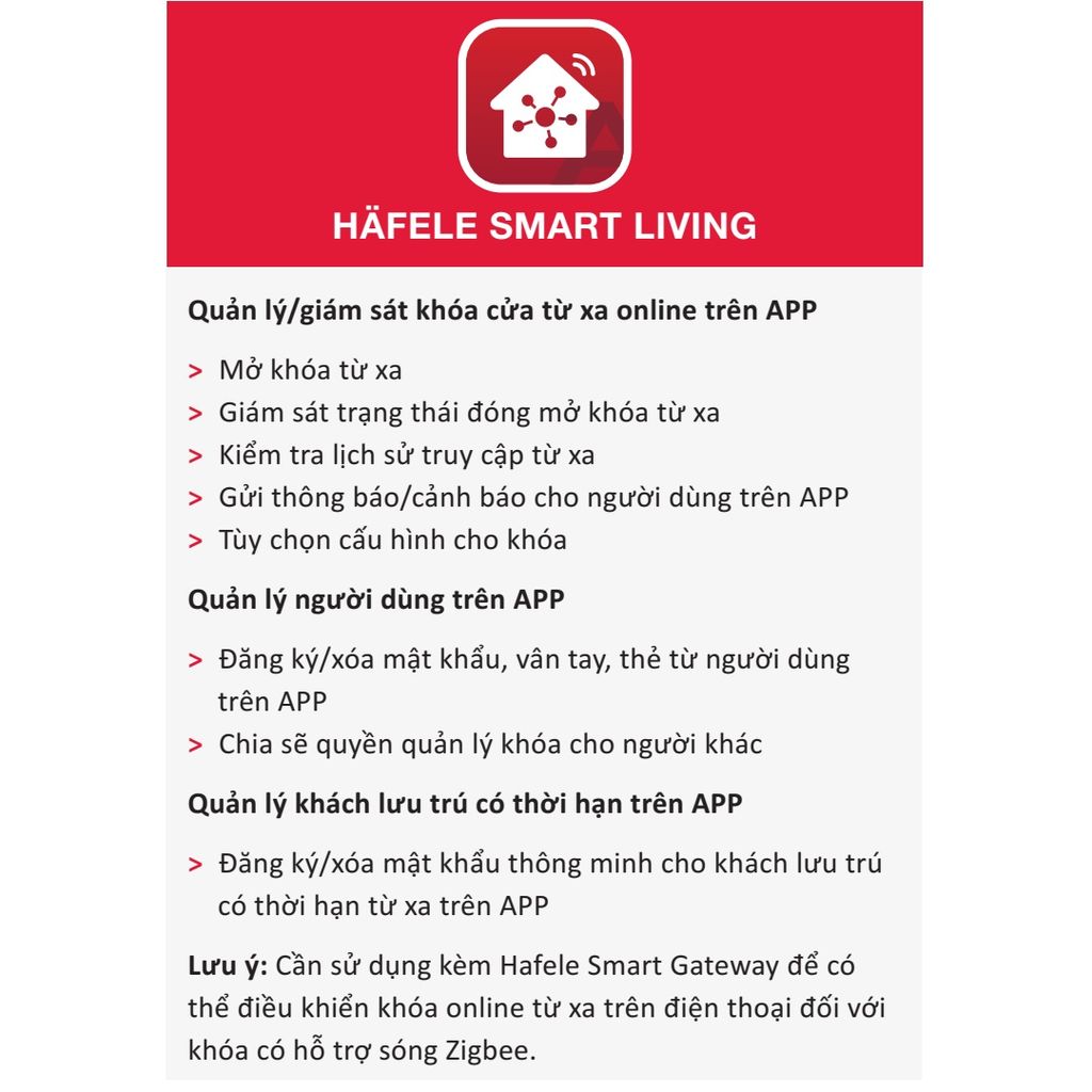 Khóa điện tử Vân tay Hafele PP8100 màu Đồng bóng 912.20.261