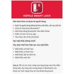 Khóa vân tay Hafele DL7600 màu đồng bóng 912.20.231