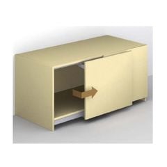 Cửa trượt bằng mặt cho tủ rộng 2600 mm Hafele 406.11.208