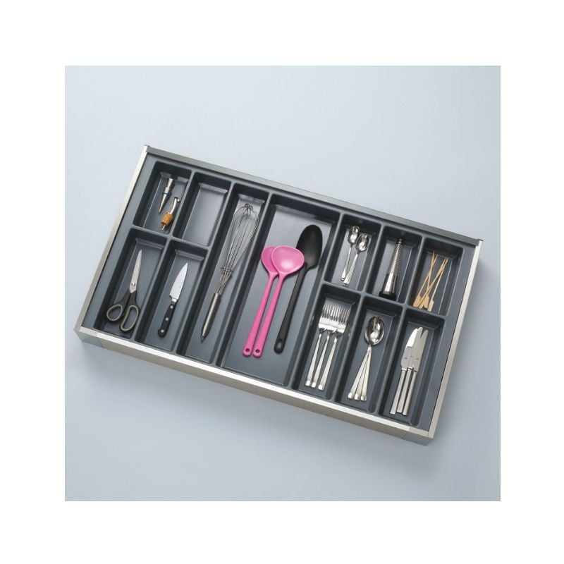 Khay chia muỗng nĩa Hafele 600mm Màu xám 556.52.246