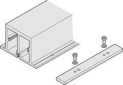 Thanh gia cố cho ray trượt, dành cho hệ thống đôi dài đến 2800 mm mà không có tấm giữa. Có kèm đế nối, độ trũng tối đa của tấm trên tủ < 2mm (khi cánh tủ đóng) Hafele 408.30.970