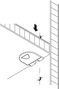 Chốt đỡ kệ Hafele 282.43.905