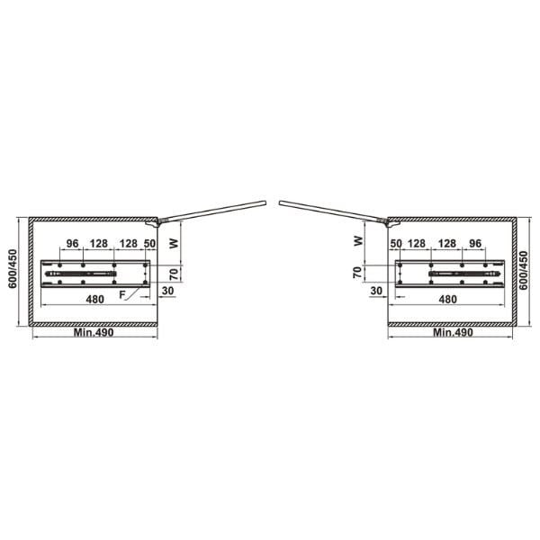 Tủ đồ khô Hafele 450mm 548.65.842