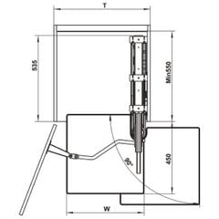 Tủ đồ khô Hafele 600mm H2020mm 595.82.815