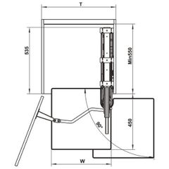 Tủ đồ khô Hafele 600mm H2020mm 595.82.815