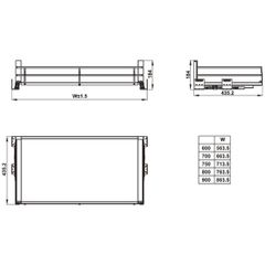 Giá xoong nồi Hafele 600mm 549.08.864