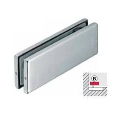 Kẹp kính dưới Inox mờ DIY 489.81.010