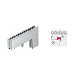 Kẹp kính L màu Inox mờ 981.00.030