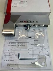 Kẹp kính L Hafele màu inox bóng 981.00.663