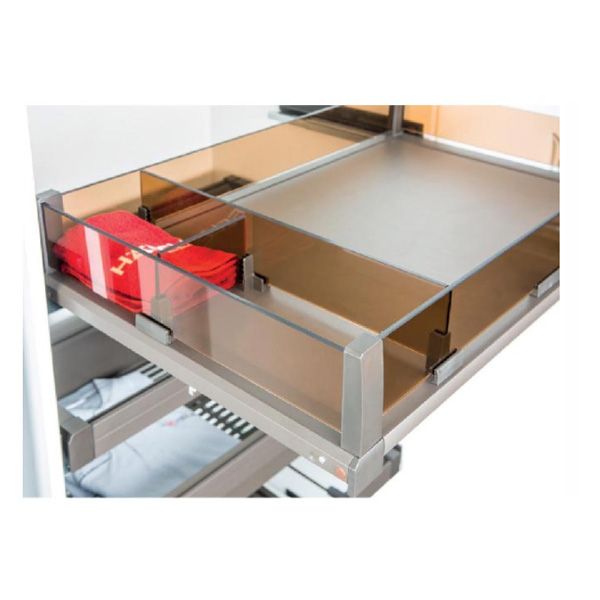 Khay chia cho rổ kéo bằng kính màu nâu 807.96.420