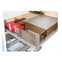Khay chia cho rổ kéo bằng kính màu nâu 807.96.420