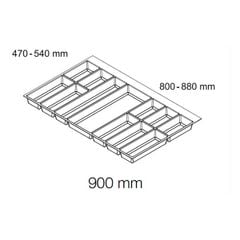 Khay chia muỗng nĩa Hafele 900mm Màu trắng 556.52.749