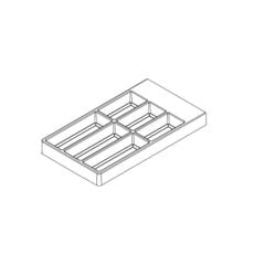 Khay chia muỗng nĩa Hafele 300mm Màu xám 556.70.040