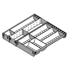 khay chia Blum ORGA-LINE cho ngăn kéo TANDEMBOX  rộng 515 - 524 mm ZSI.60VEI6 TI5 6715400