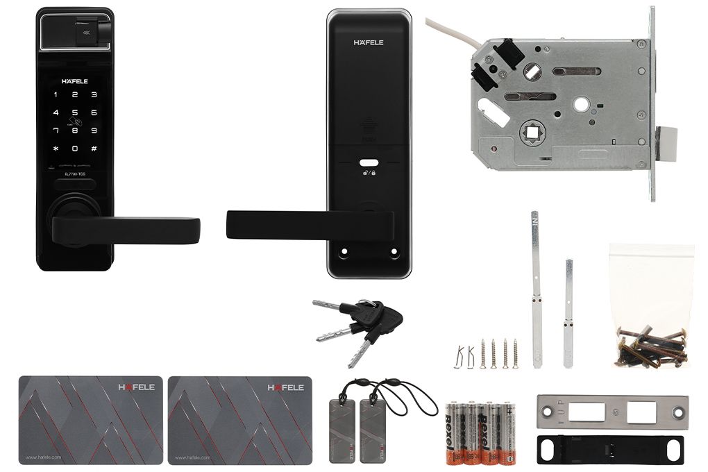 Khóa điện tử vân tay Hafele EL7700-TCS Thân khóa nhỏ 912.05.583