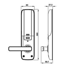 Khóa vân tay Hafele EL7800 PLUS 912.20.569