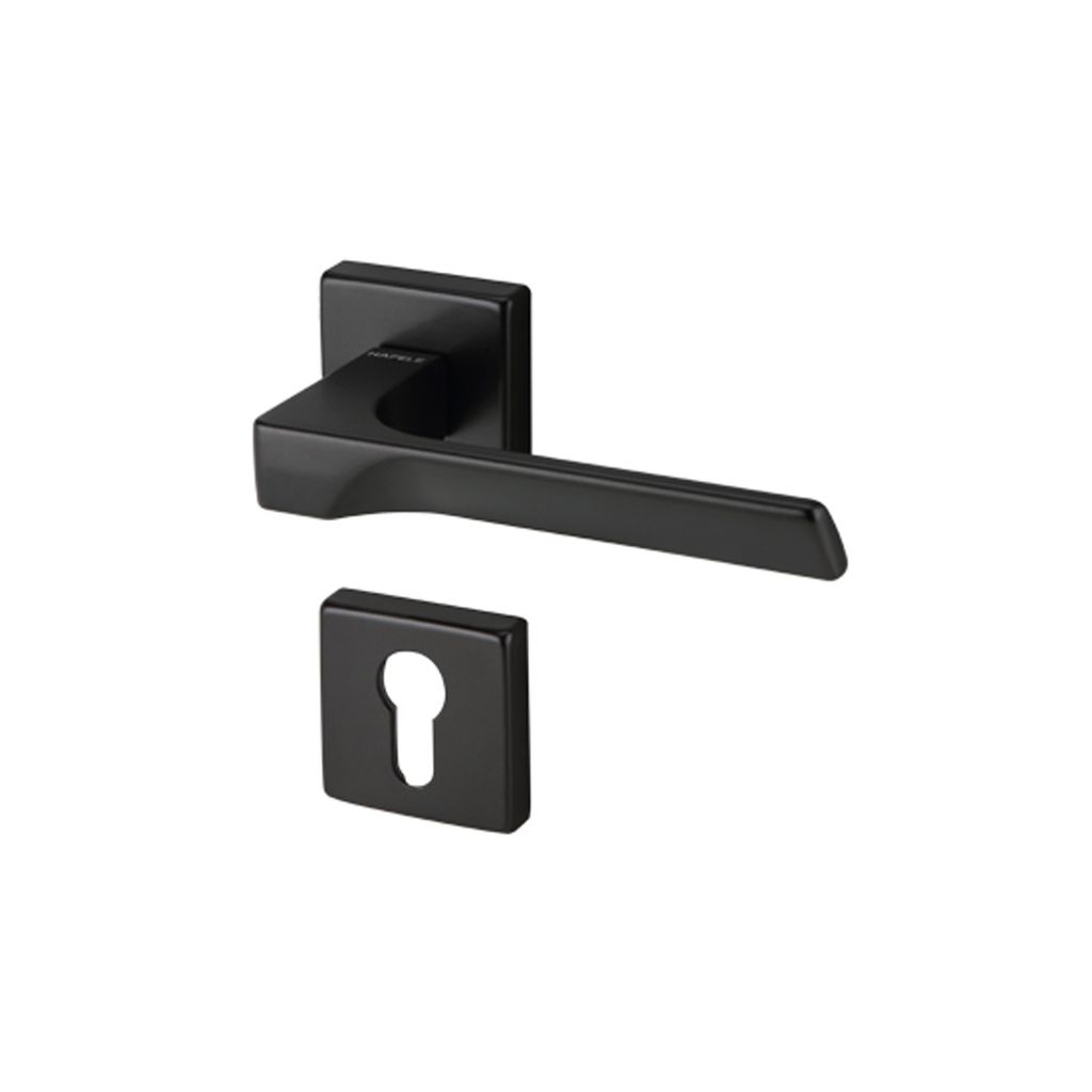 Tay nắm cửa Hafele TECHNA màu đen 901.79.718