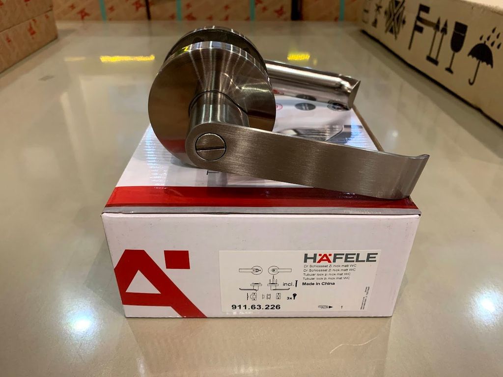 Khóa tay nắm gạt Häfele cửa phòng vệ sinh 911.63.226