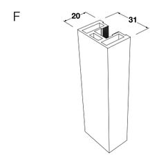 Khung bên No.52 6000mm màu bạc 403.75.340