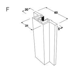 Khung bên No.52h 6000mm màu đen 403.75.356