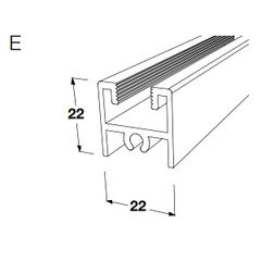 Khung trên 6000mm màu bạc 403.62.960