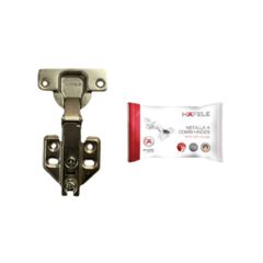 Bản lề giảm chấn DIY Hafele - Trùm ngoài - Đế lắp trượt 493.03.021