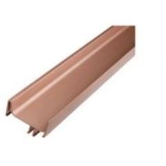 Tay nắm dọc đơn Gola/ Lắp mặt bên chiều dài hữu dụng 2400 mm màu vàng hồng Hafele 126.37.974