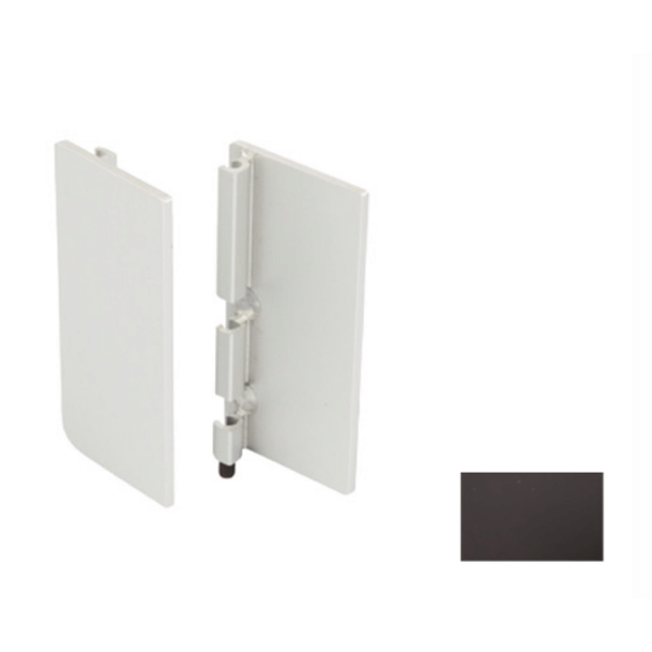 Nắp che - Tay nắm Gola chữ J màu xám đen Hafele 126.36.780