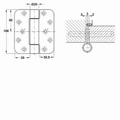 Bản lề chịu lực 924.93.003