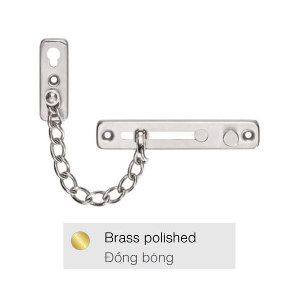 Chốt an toàn dạng xích màu đồng bóng Hafele 911.60.011