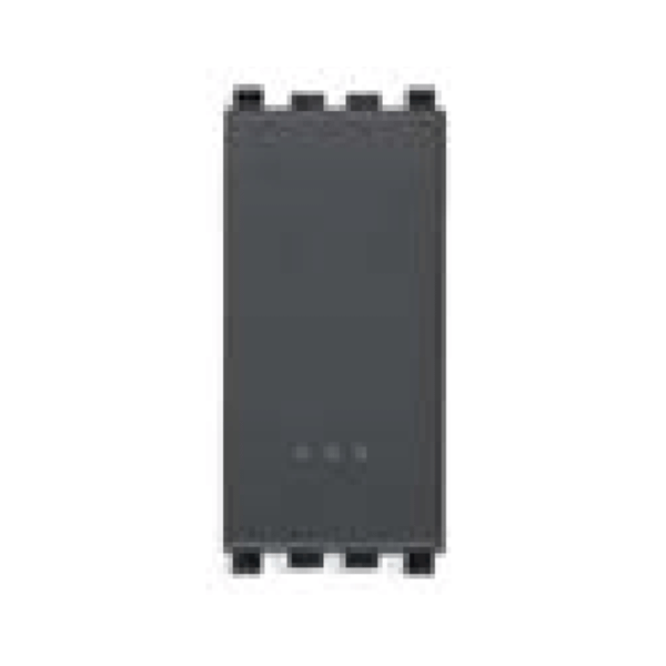 Hạt công tắc 2 chiều, 1 cực, 250V~ màu đen 985.56.065
