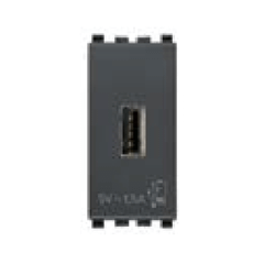 Cổng sạc USB A, USB C màu đen 985.56.081