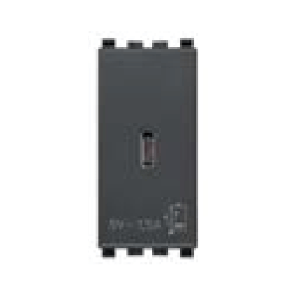 Cổng sạc USB A, USB C màu đen 985.56.084