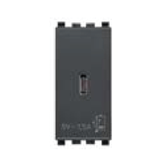 Cổng sạc USB A, USB C màu đen 985.56.084