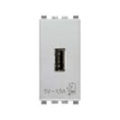 Cổng sạc USB A, USB C màu bạc 985.56.086