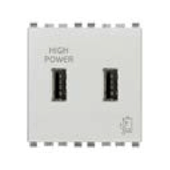 Cổng sạc USB A, USB C màu bạc 985.56.090