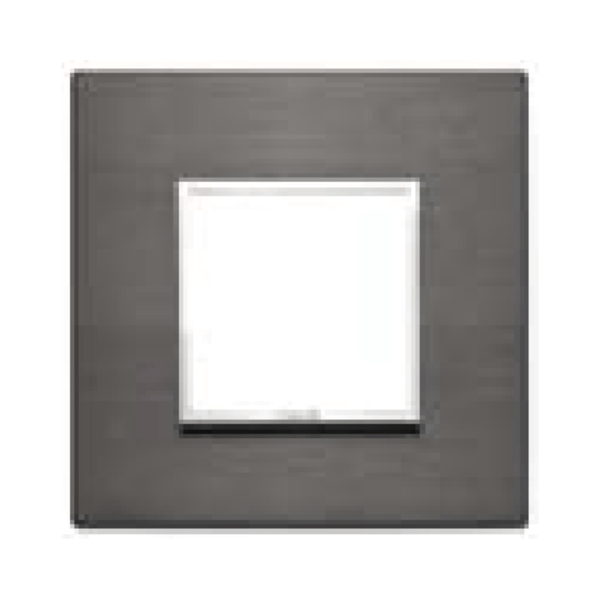 Mặt che 2 module Vimar Xám Dung Nham 985.56.108