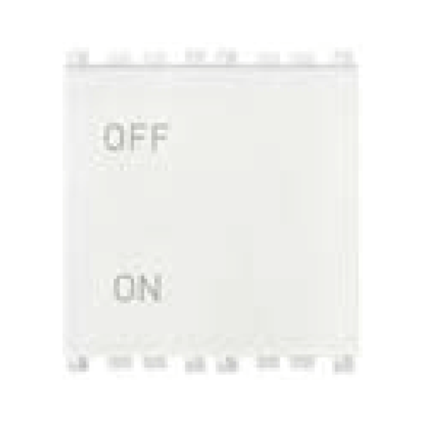 Hạt công tắc 1 chiều, 2 cực, có kí hiệu ON/OFF, 250V~ màu trắng 985.56.016