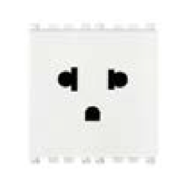 Ổ cắm 250V~, chuẩn châu Âu - Mỹ màu trắng 985.56.019