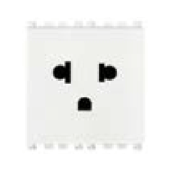 Ổ cắm 250V~, chuẩn châu Âu - Mỹ màu trắng 985.56.019