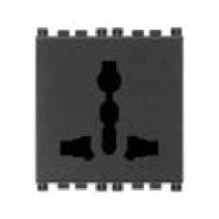Ổ cắm 250V~, đa tiêu chuẩn màu đen 985.56.024