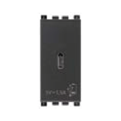 Cổng sạc USB A, USB C màu đen 985.56.032