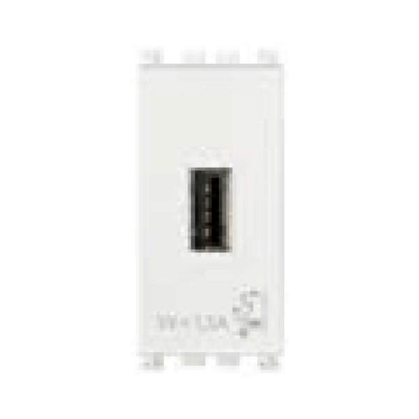 Cổng sạc USB A, USB C màu trắng 985.56.031